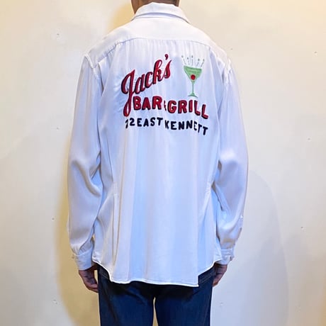 1950's NAT NAST Rayon Bowling L/S Shirt