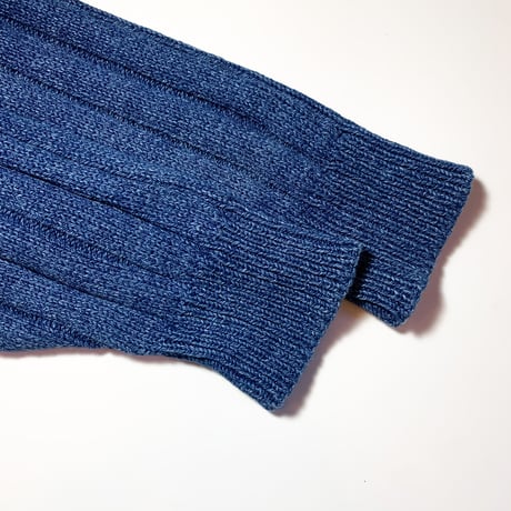 1990's LANDS' END Indigo Cotton Sweater
