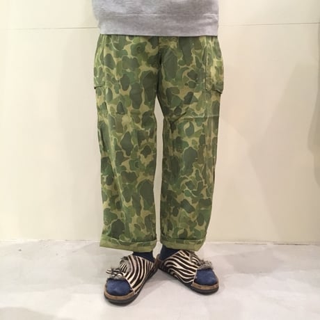 1950's Unknown Hunter Camo Herringbone Trousers