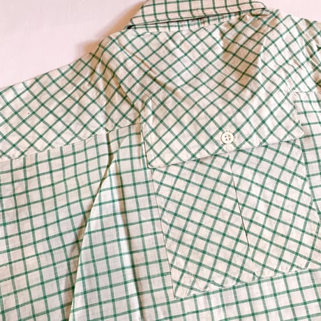 1970's J.SVOBODA SONS Indian Madras S/S Shirt Deadstock