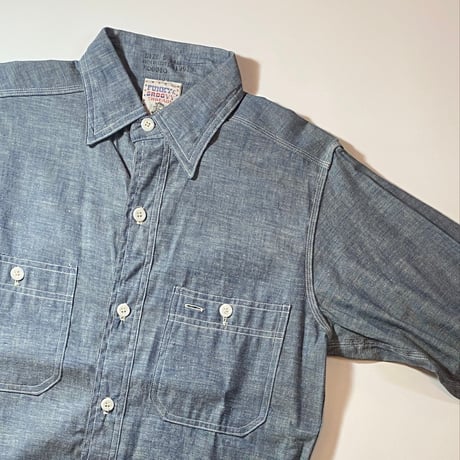 1960's KENNINGTON Chambray L/S Shirt Deadstock