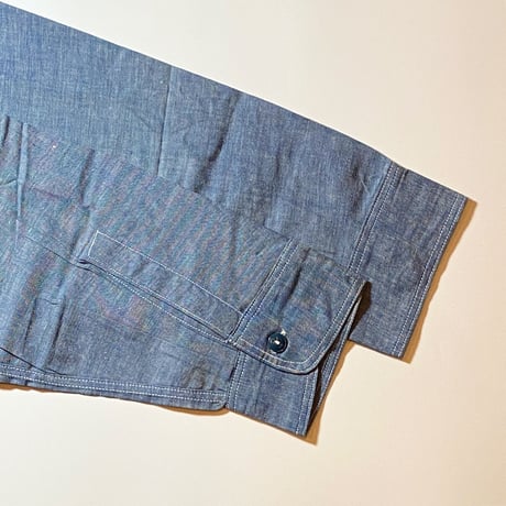 1940's〜 US.NAVY Chambray L/S Shirt Deadstock