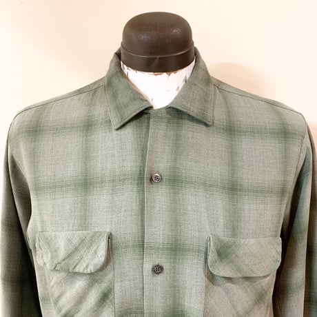 1960's TOWNCRAFT Rayon L/S Shirt