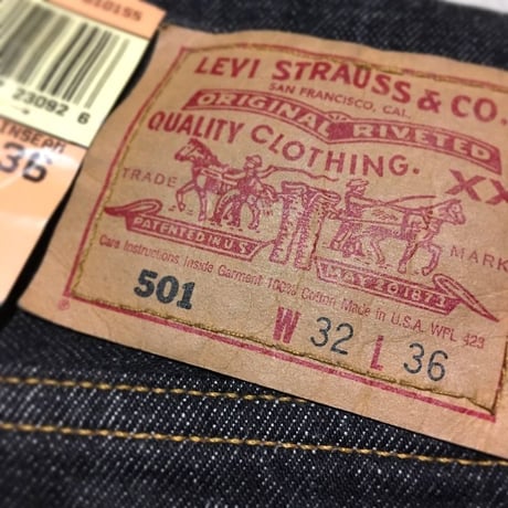 1980〜90's Levi's 501 Black Denim Pants Deadstock