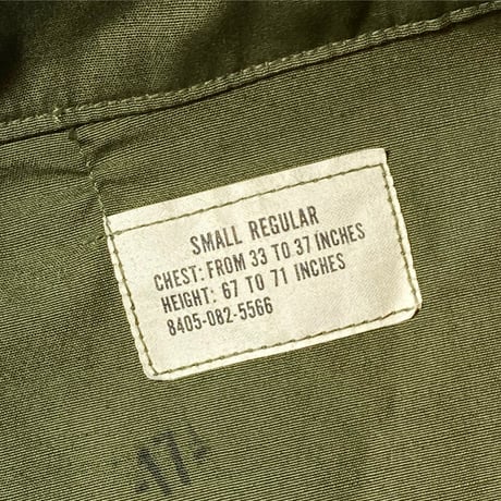 1960's US.ARMY Jungle Fatigue 3rd Jacket Deadstock
