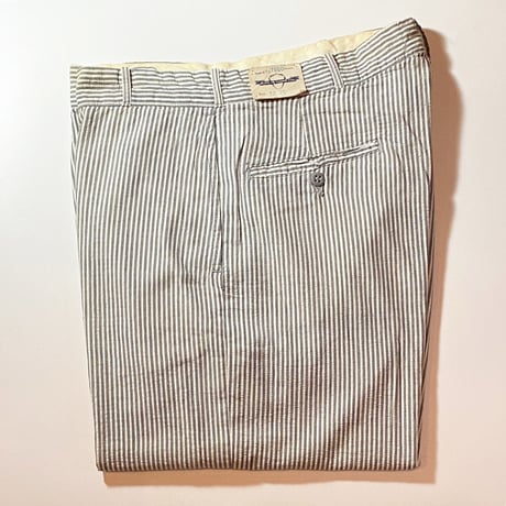 1940〜50's Unknown Seersucker Trousers Deadstock