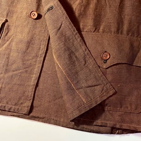1940's French Unknown Linen Hunting Jacket