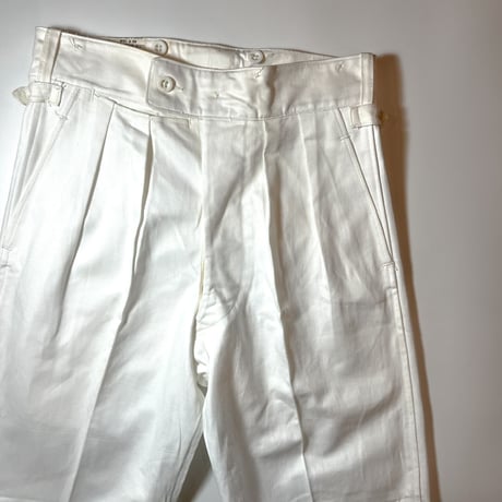1950's〜 British Military White Trousers Deadstock