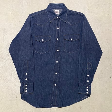 1960's Bar C Denim Western L/S Shirt