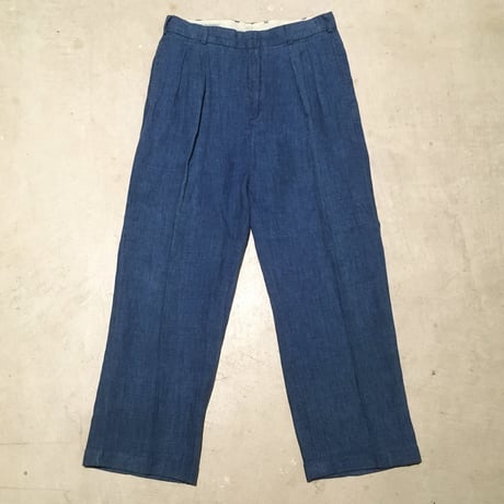 1990〜00's ORVIS Indigo Linen Trousers