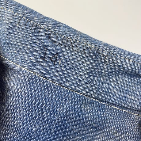 1940's US.NAVY Chambray L/S Shirt Deadstock