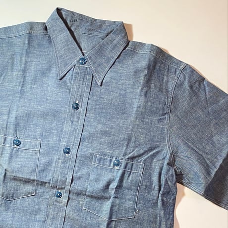 1940's〜 US.NAVY Chambray L/S Shirt Deadstock
