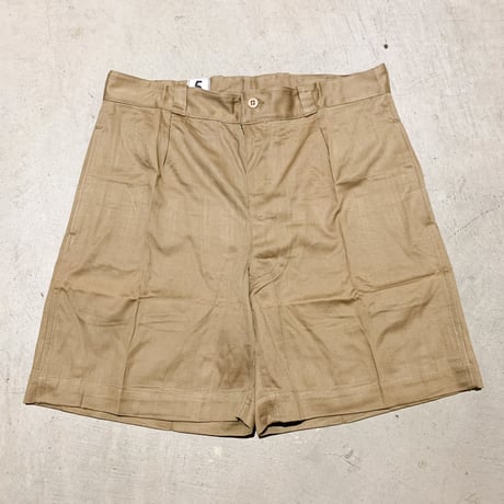 1950's French Army Chino Short Pants Deadstock