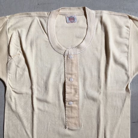 1940's〜 Knox Knit Henleyneck L/S Tee Deadstock