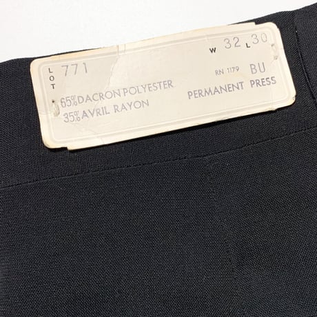 1960's Unknown Tapered Slacks Deadstock