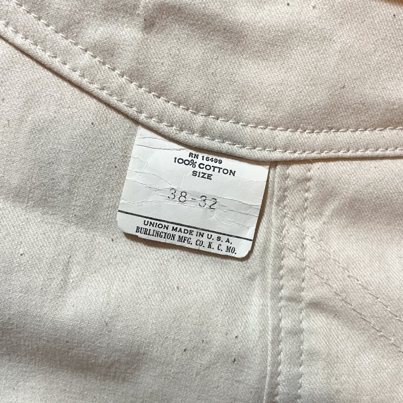 1950's Burlington Double Knee Overall Deadstock