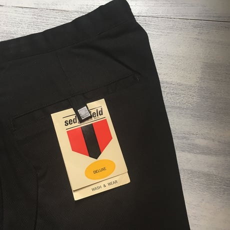 1960's sedgefield by BLUE BELL Black Tapered Pants Deadstock