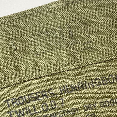 1950's US.ARMY M-47 Herringbone Trousers Deadstock