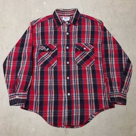 1970's MONTGOMERY WARD Heavy Flannel L/S Shirt
