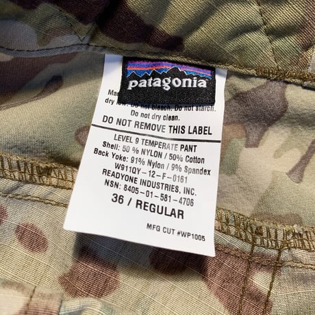 2000's〜 Patagonia PCU Level9 Temperate Pants Deadstock