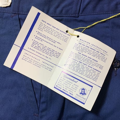 1960's BLUE BELL Chino Trousers Deadstock