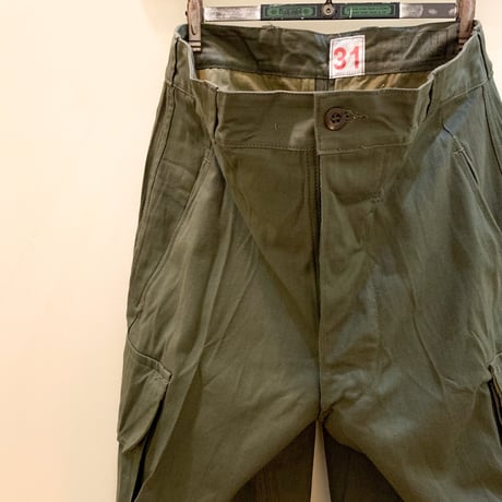 1950〜60's French Army M-47 Herringbone Trousers Deadstock
