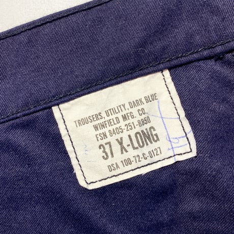 1970's US.NAVY Utility Trousers Straight