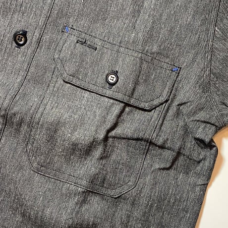 1960's Powr House BIack Chambray L/S Shirt Deadstock