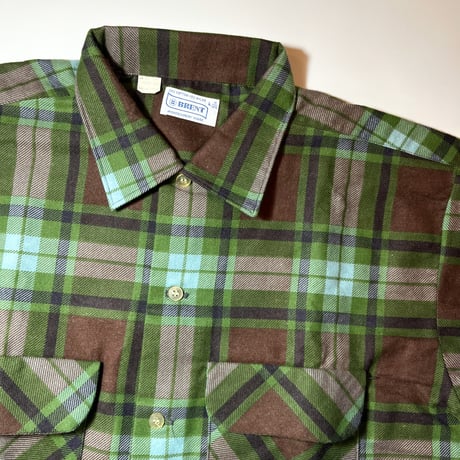 1960's BRENT Flannel L/S Shirt Deadstock