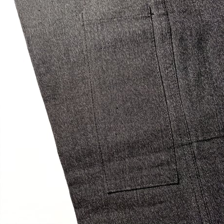 1950's LE MONT BLANC Black Chambray Trousers Deadstock
