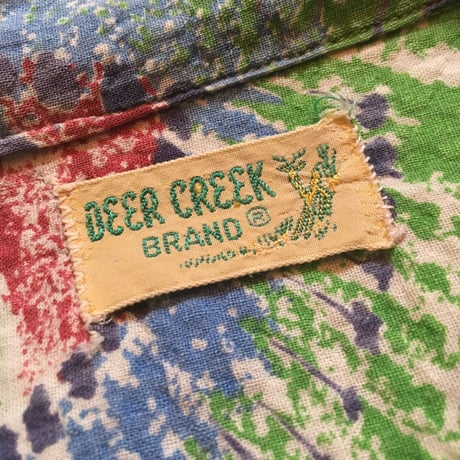 1950's DEER CREEK Seersucker S/S Shirt