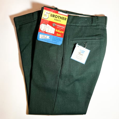 1960's 5 BROTHER Whipcord Trousers Deadstock