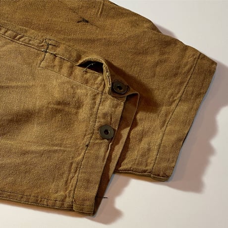 1900〜10's US.ARMY Brown Denim Pullover Jacket