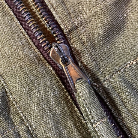 1940's British Military Green Denim Vest Deadstock