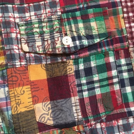 2000's〜 Polo by Ralph Lauren Madras Patchwork L/S Shirt