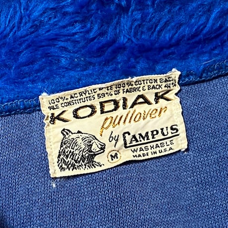 1960's KODIAK Acryl Fur Pullover Jacket