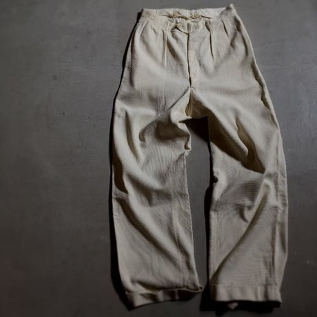 1930〜40's BIB B CLOTH  Pique Trousers