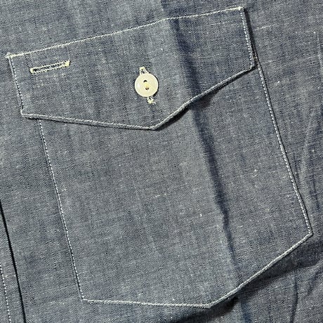 1950's Knock Out Chambray L/S Shirt Deadstock