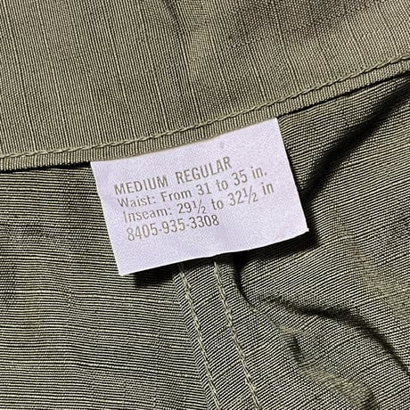 1960's US.ARMY Jungle Fatigue 4th Trousers Deadstock
