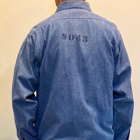 1940〜50's US.NAVY Chambray L/S Shirt
