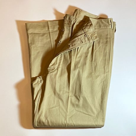 1950〜60's French Army M-52 Chino Trousers Deadstock