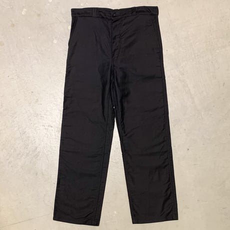 1950's〜 French Unknown Black Moleskin Trousers