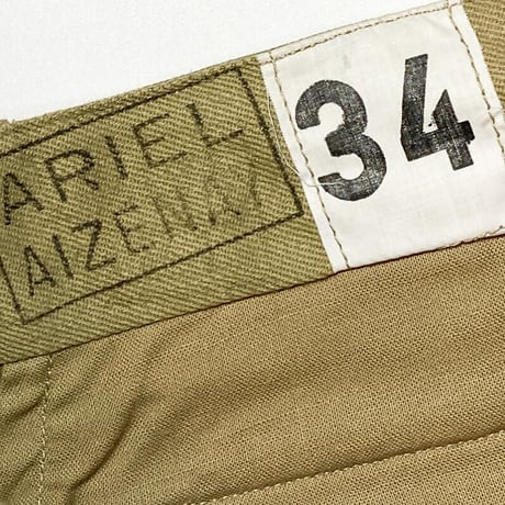 1950〜60's French Army M-52 Chino Trousers Deadstock