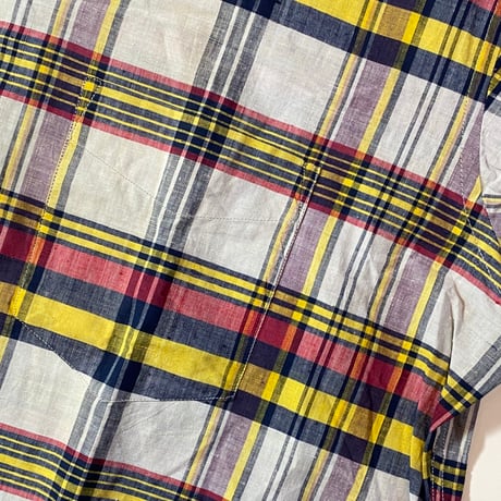 1960's DONEGAL Indian Madras L/S Shirt Deadstock