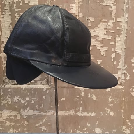 1960's Unknown Leather Cap Deadstock