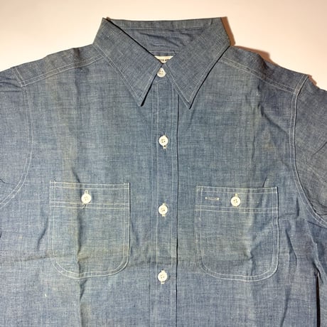 1950's Sears Chambray L/S Shirt Deadstock