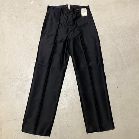1930's〜 L'ATHLETE Black Moleskin Trousers Deadstock