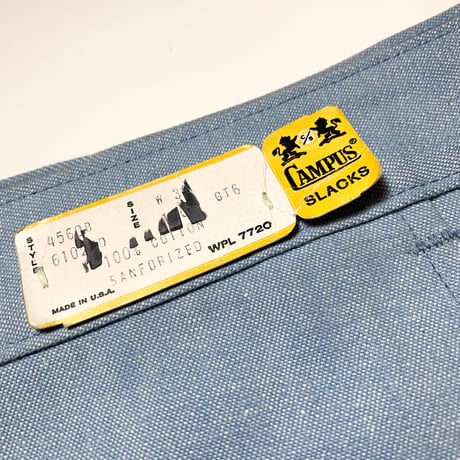 1960's CAMPUS Short Pants Deadstock