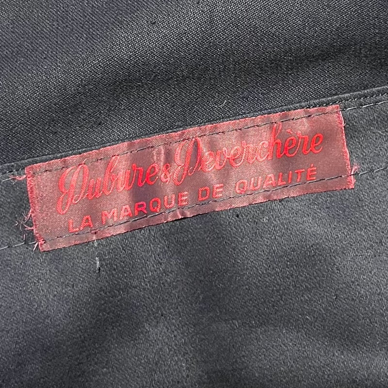 1950's Dubure&Deverchere Black Moleskin Jacket