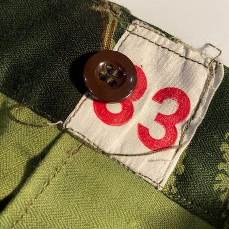 1960's〜 French Army Lizard Camo Trousers Deadstock
